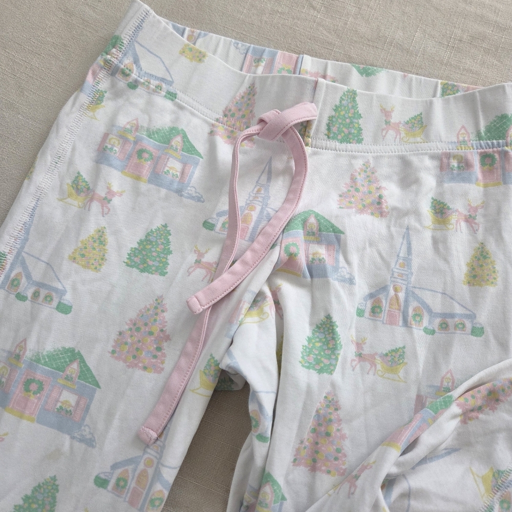 The Beaufort Bonnet Company Pajamas Pastel House Church Christmas XS 100% Cotton - Picture 4 of 9